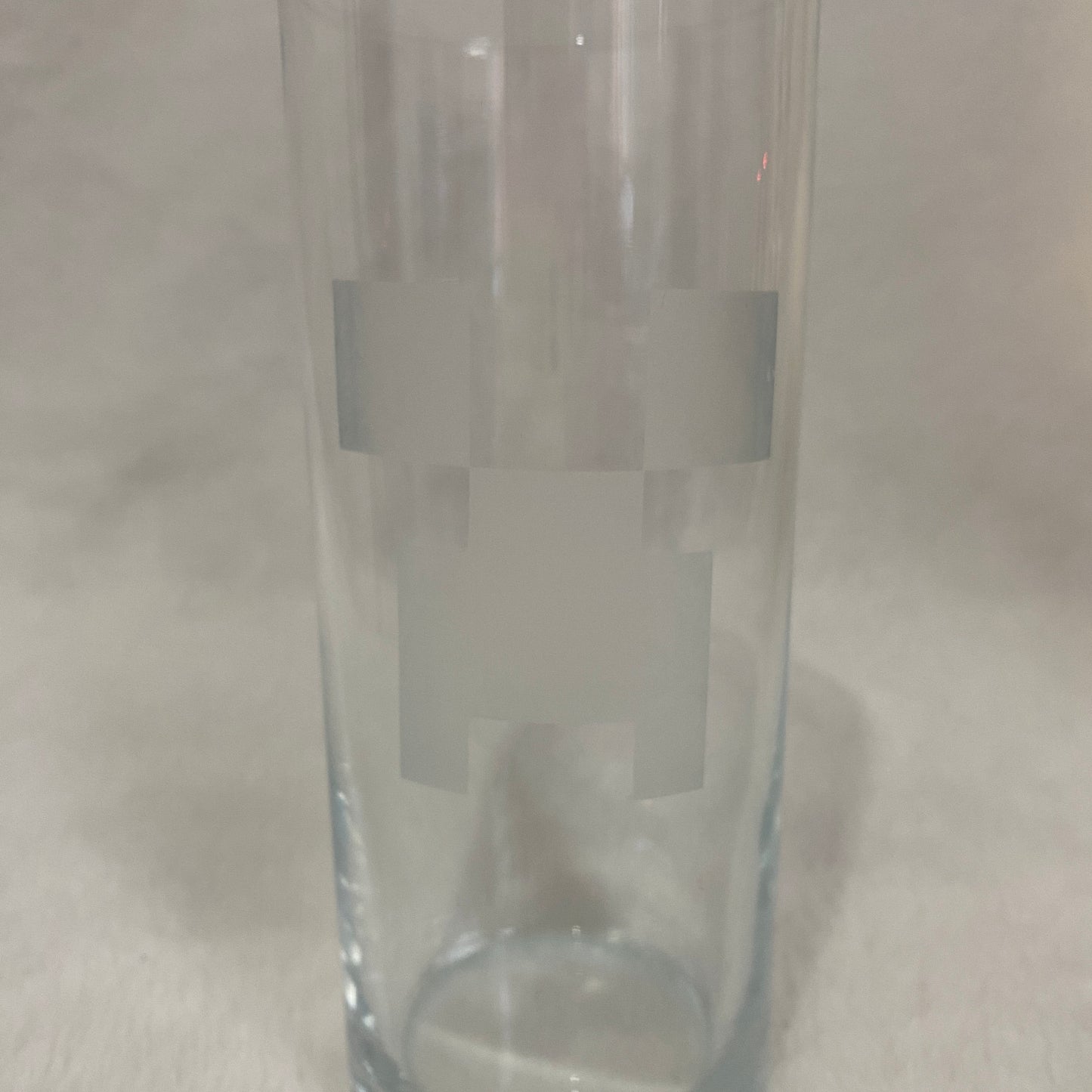 Creeper Minecraft Etched Glass