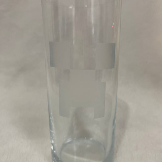 Creeper Minecraft Etched Glass
