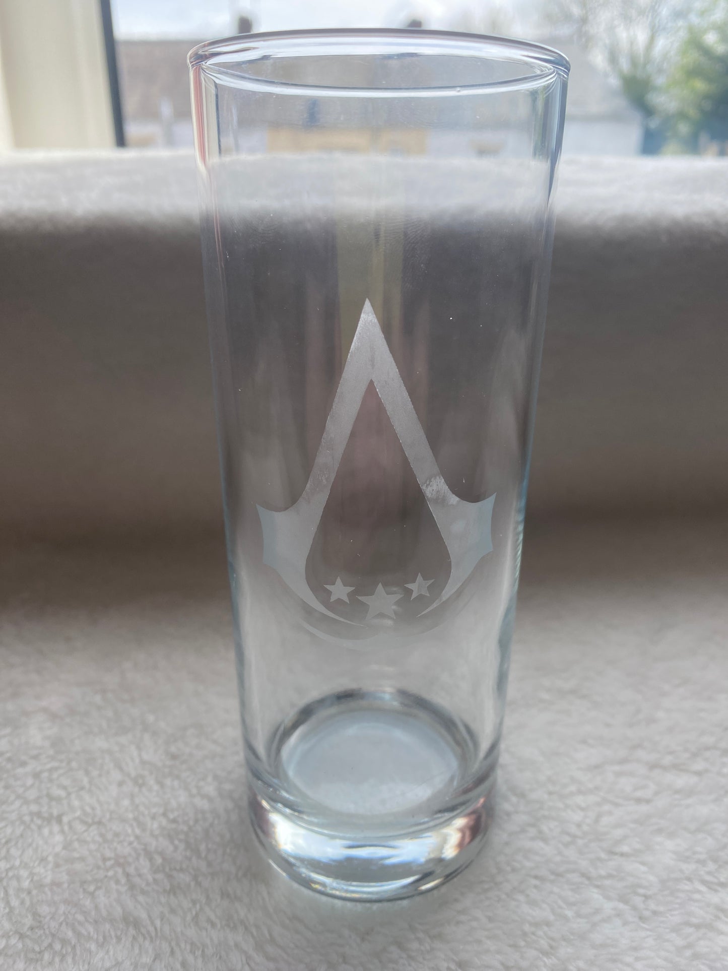 Assassin's Creed Etched Drinking Glass