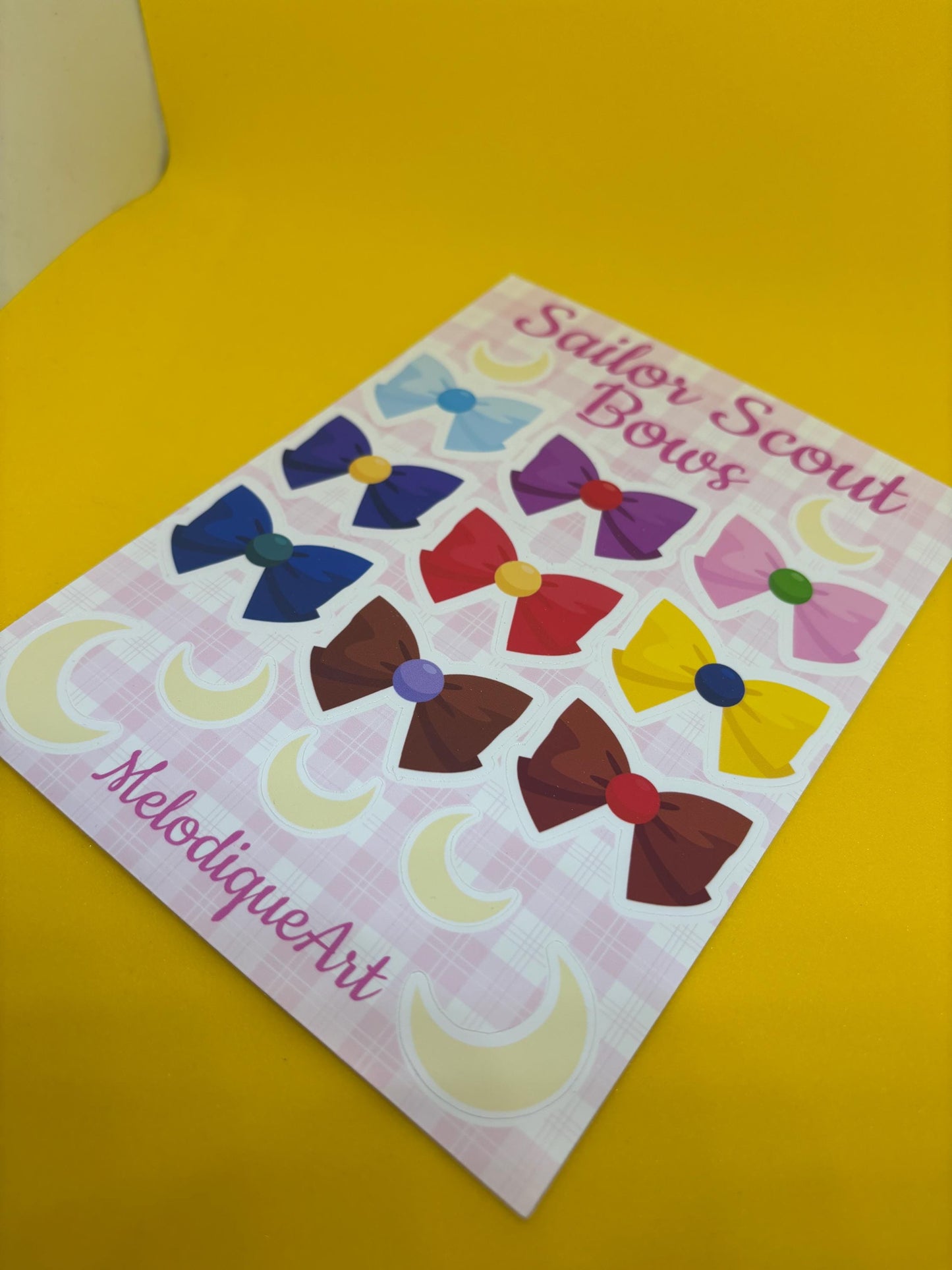 Sailor Scout Bows Sailor Moon Sticker Sheet