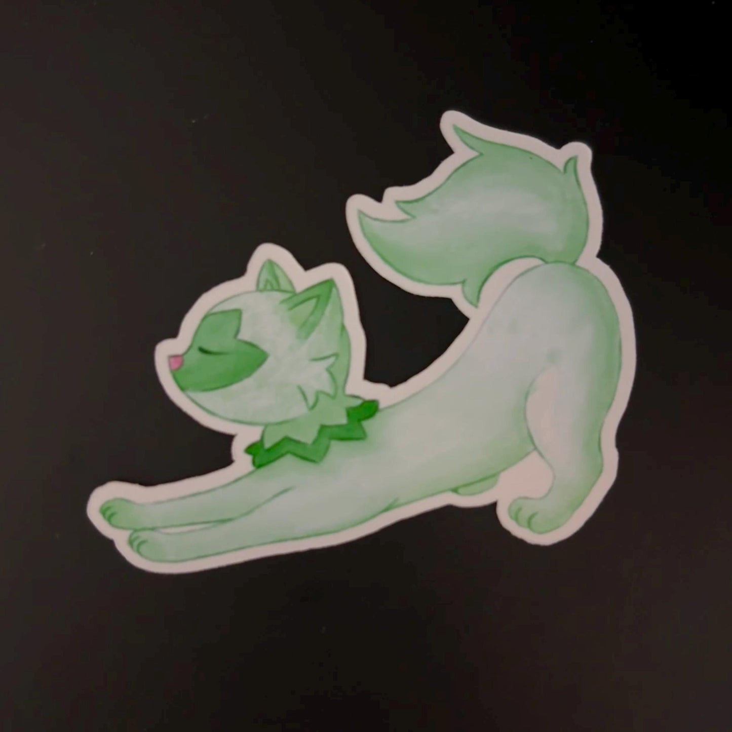 Sprigatito Stretching Sticker