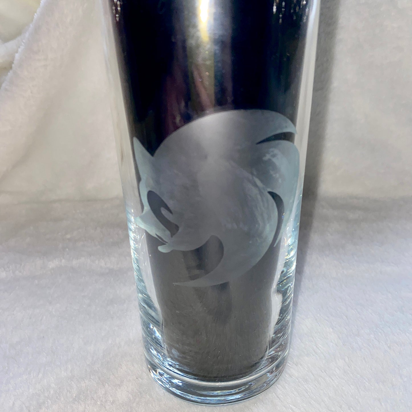 Sonic the Hedgehog Etched Drinking Glass