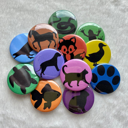 Animal Lover Button Badges 38mm