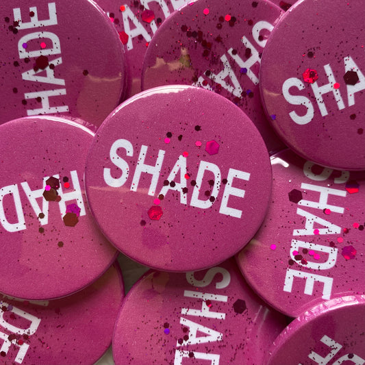 Shade Glitter Badge 38mm