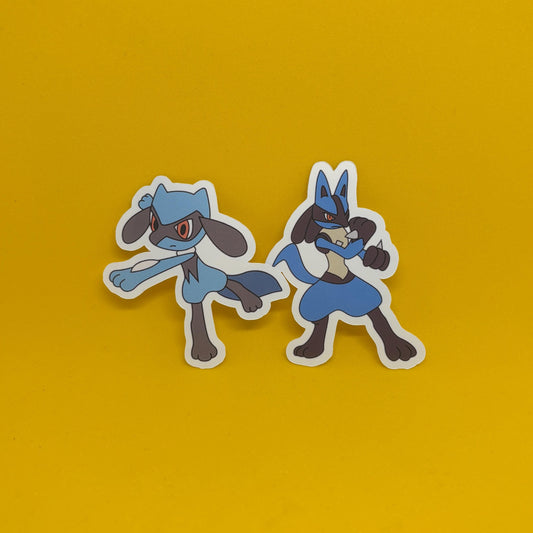 Pokémon Riolu Lucario Stickers