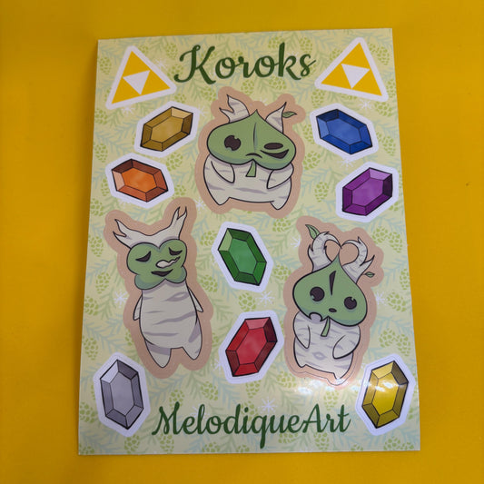 Koroks The Legend of Zelda Sticker Sheet