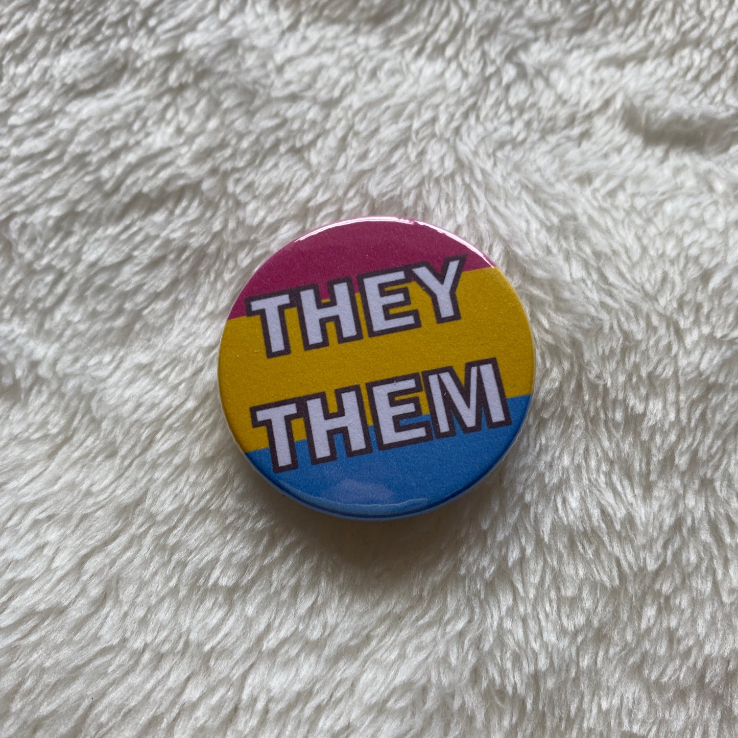 Pansexual Pride Pronoun Badges 38mm