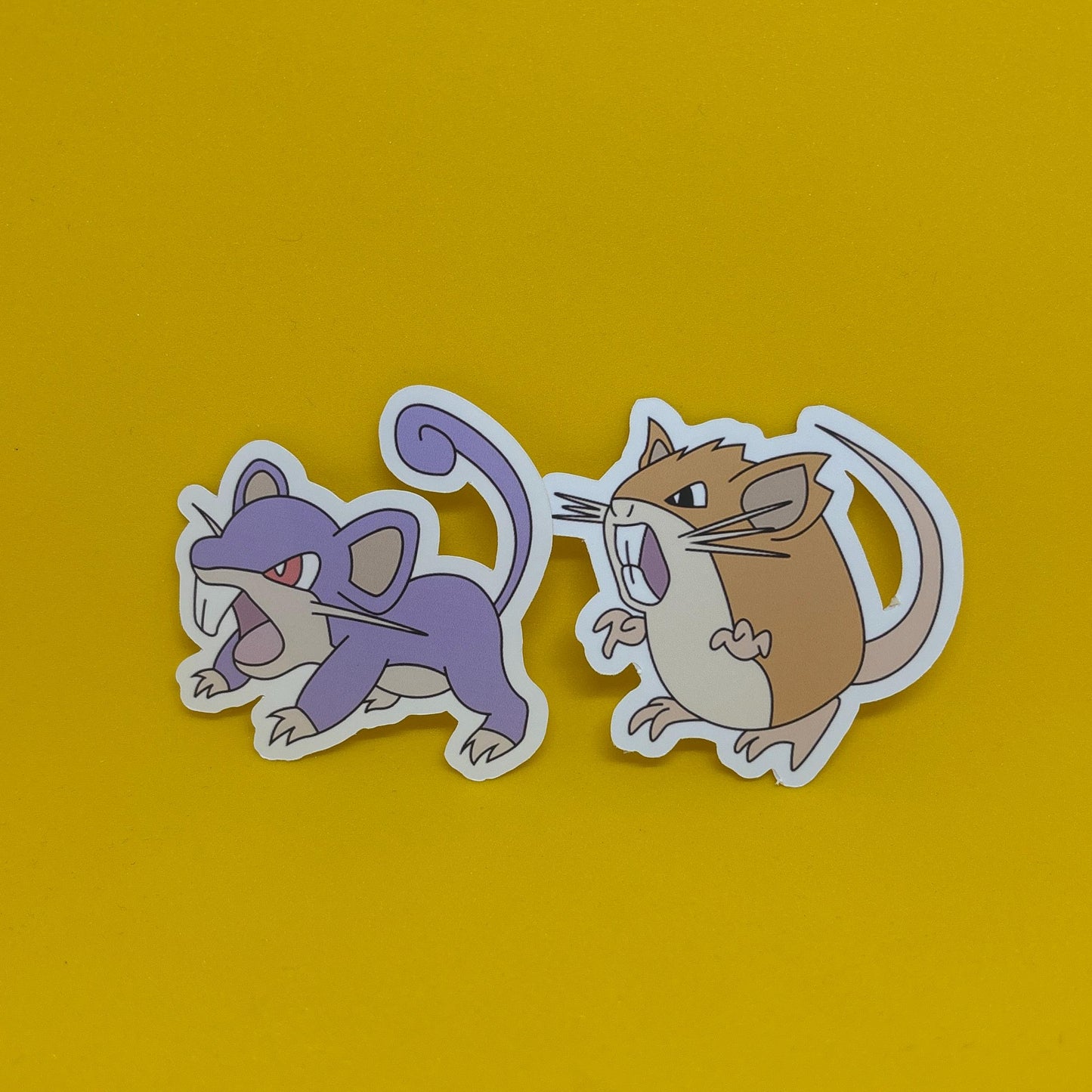 Pokemon Rattata Raticate Stickers