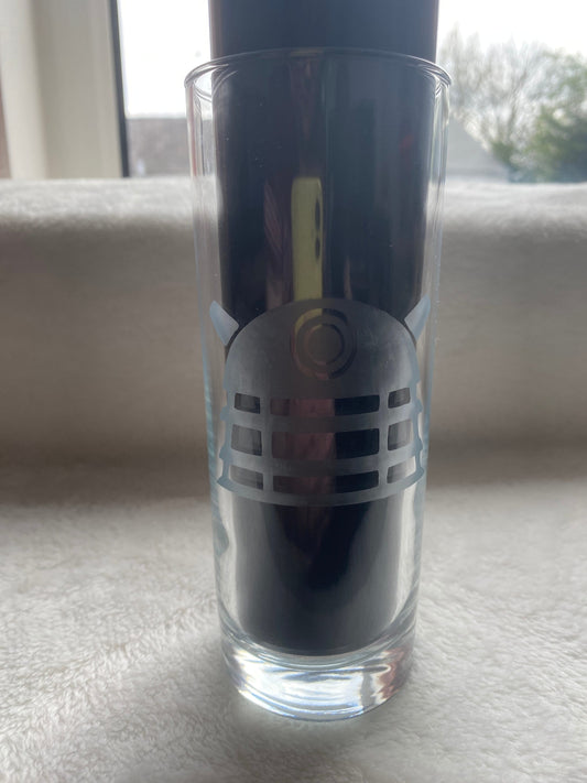 Dalek Etched Drinking Glass