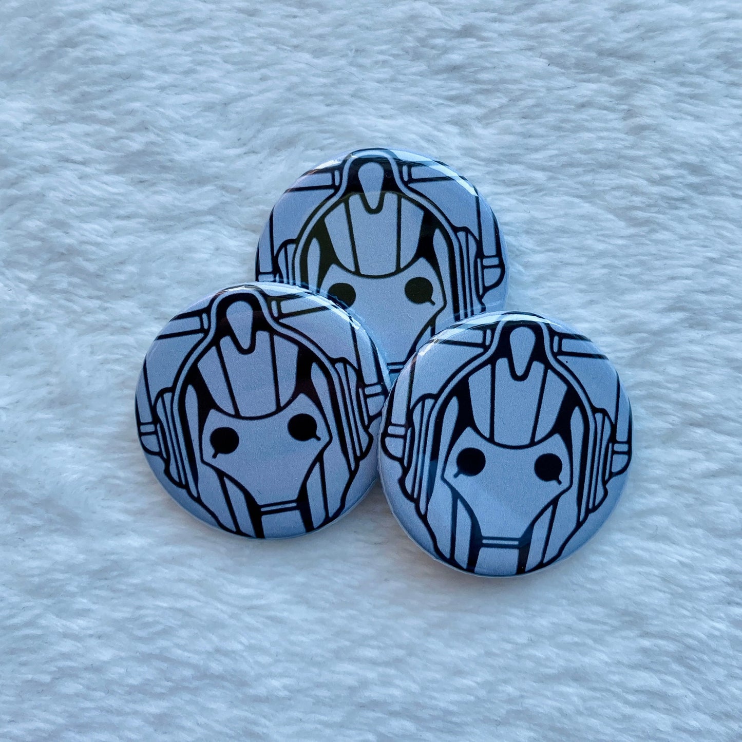 Cyberman Doctor Who Badge