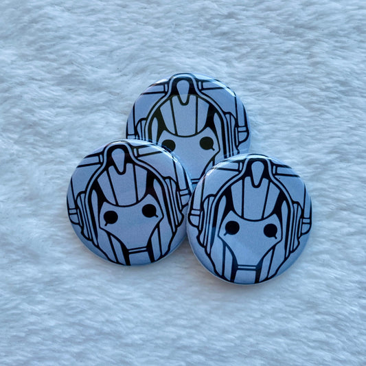 Cyberman Doctor Who Badge