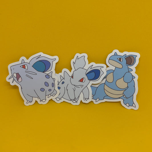 Pokemon Nidoran Nidorina Nidoqueen Stickers