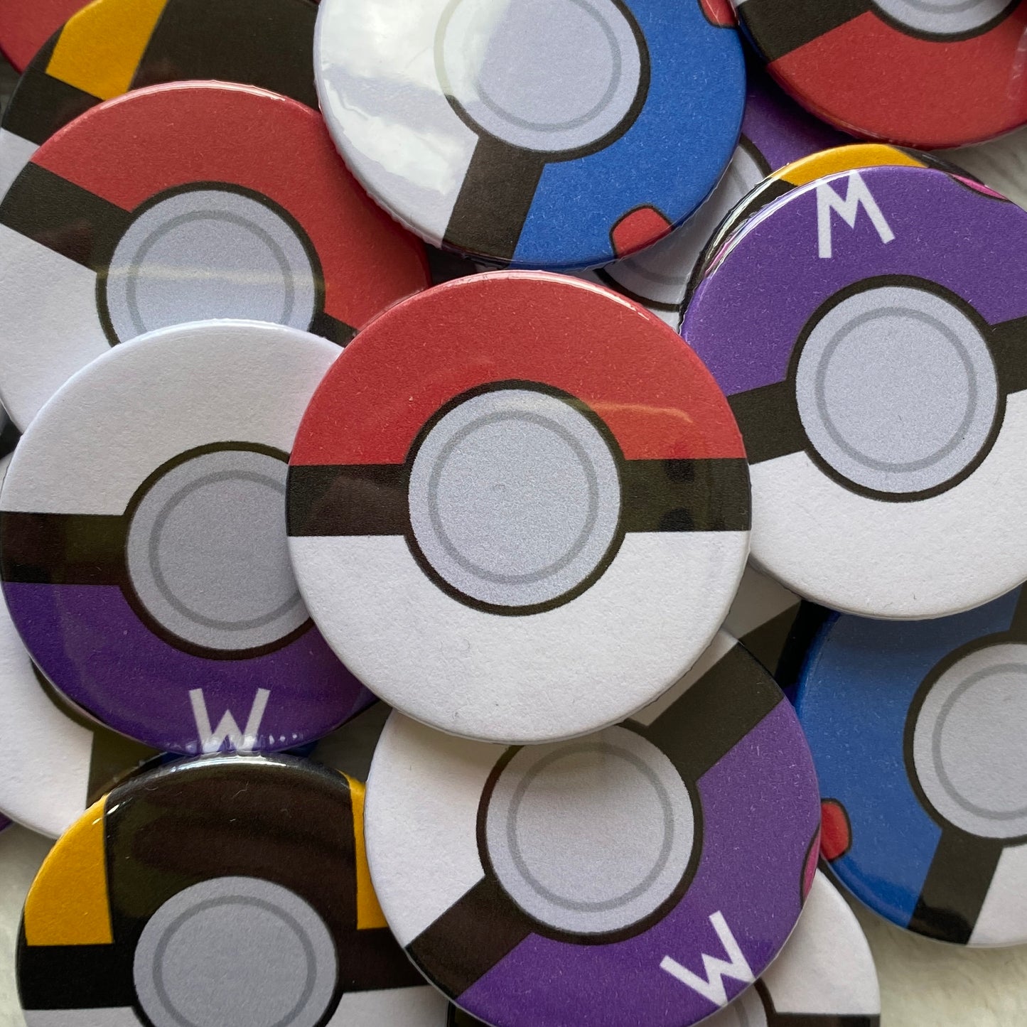 Pokeball Badges 38mm