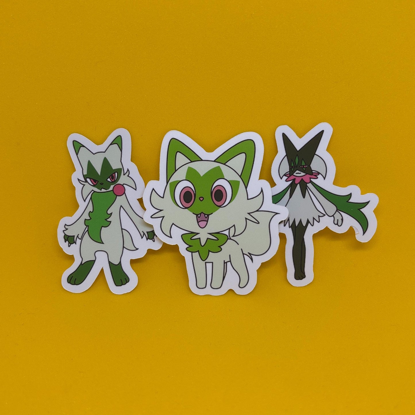 Pokémon Sprigatito Floragato Meowscarada Stickers