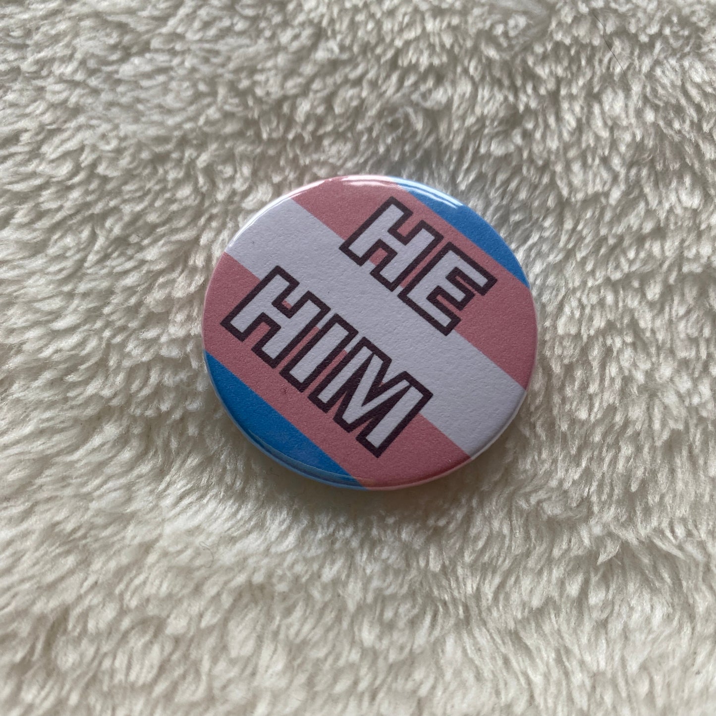 Trans Pride Pronoun Badges 38mm