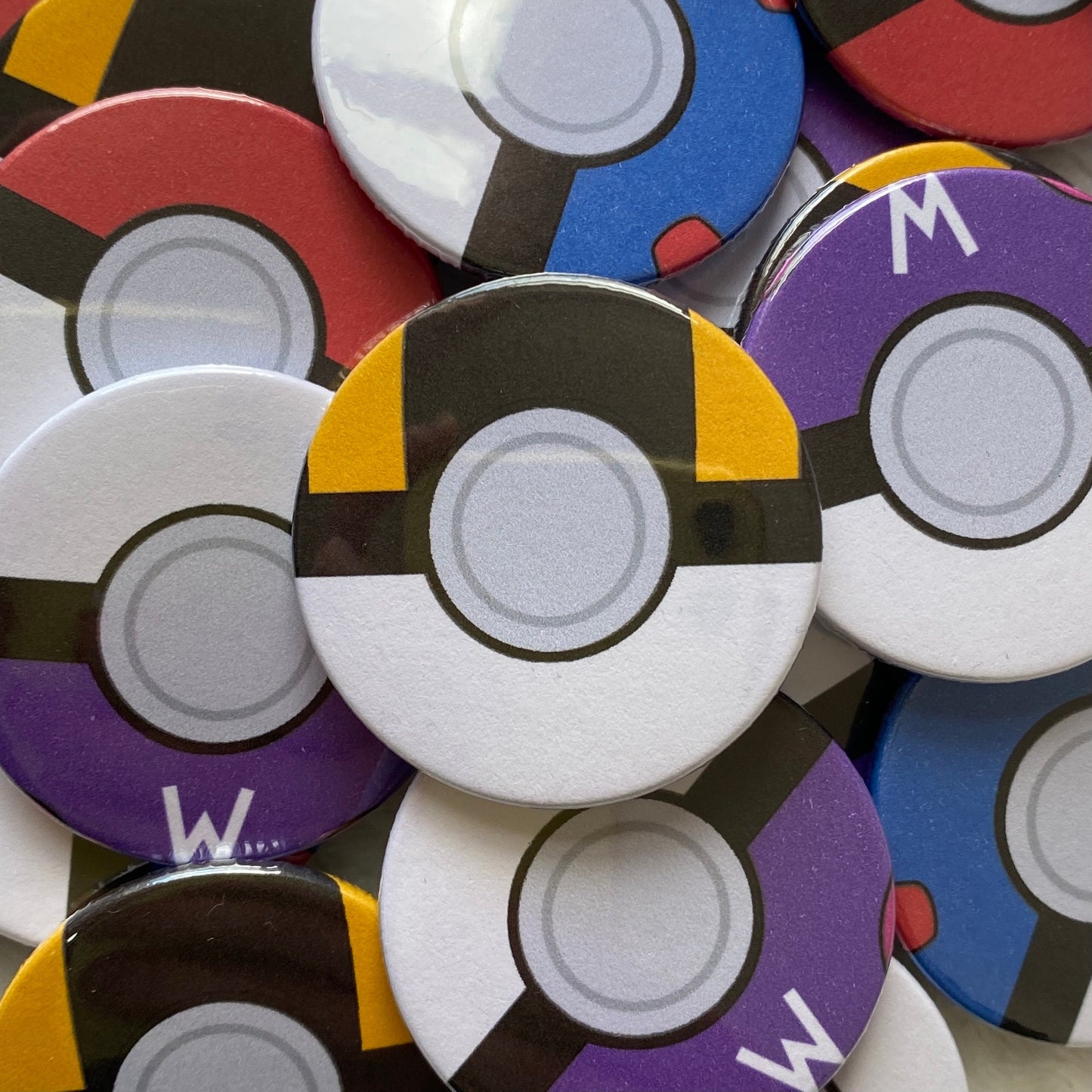 Pokeball Badges 38mm