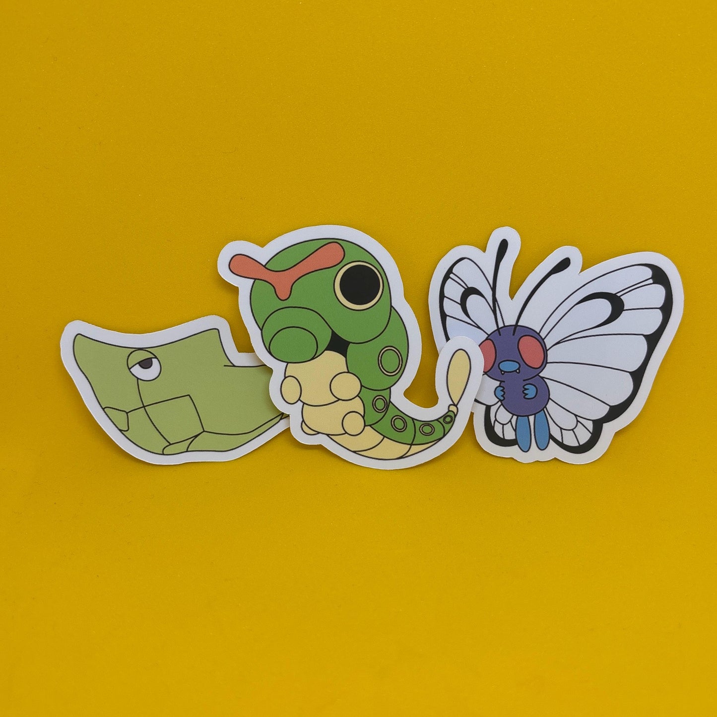 Pokemon Caterpie Metapod Butterfree Stickers