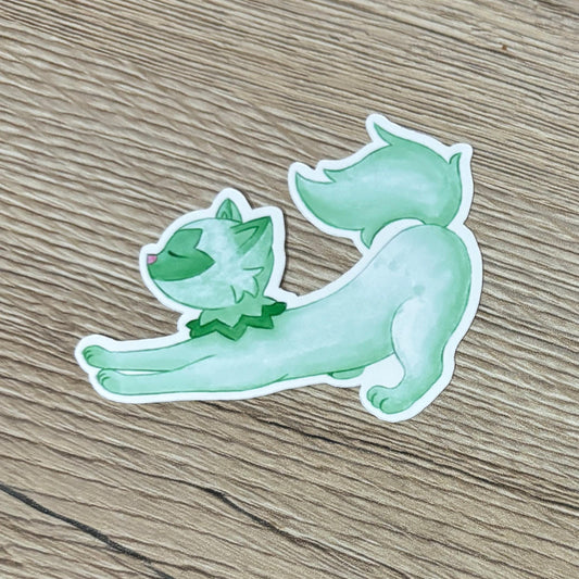 Sprigatito Stretching Sticker