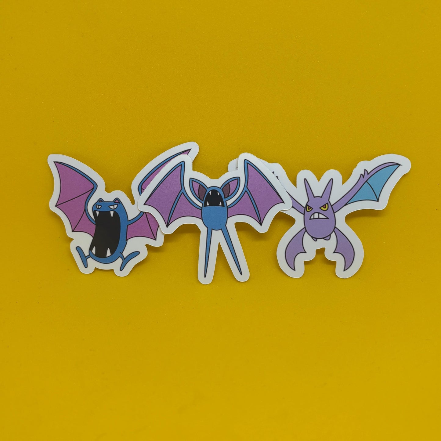 Pokémon Zubat Golbat Crobat Stickers