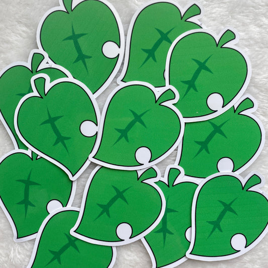 Animal Crossing Leaf Sticker