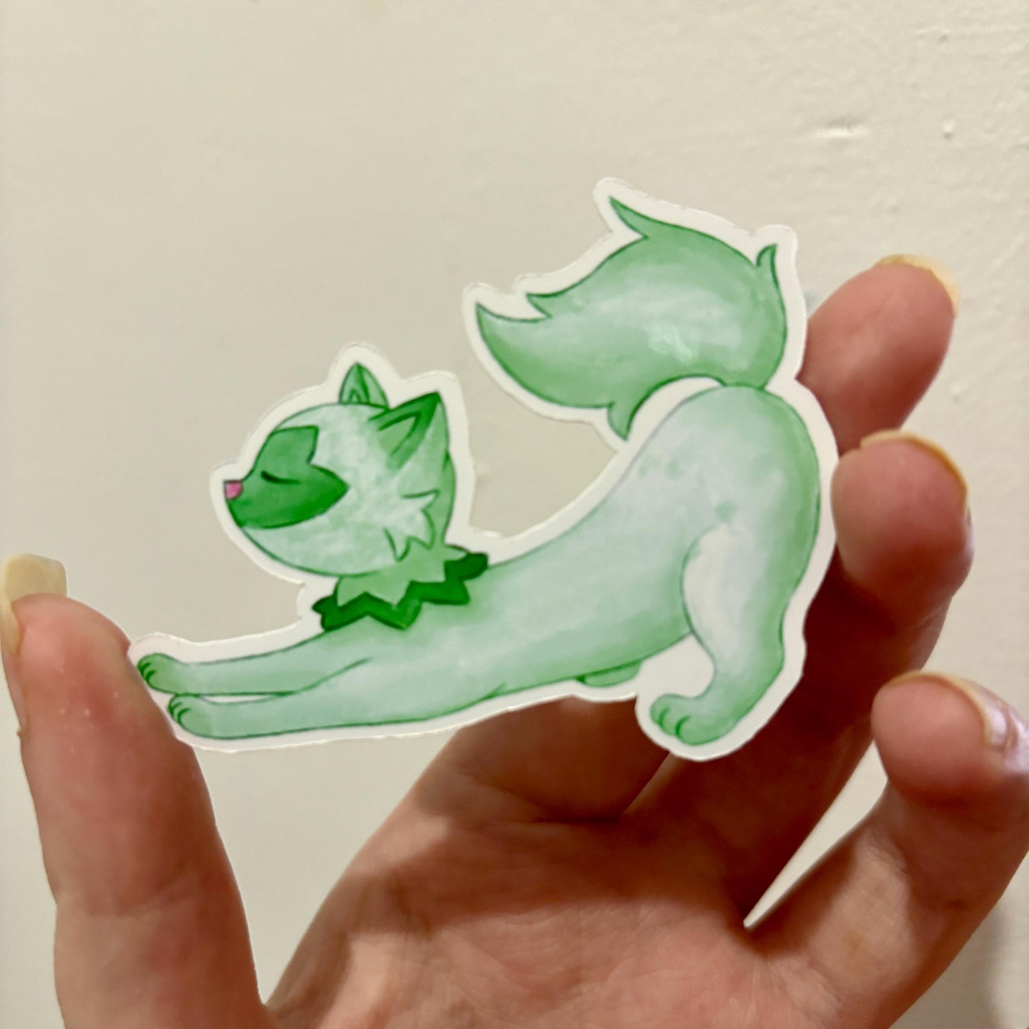 Sprigatito Stretching Sticker