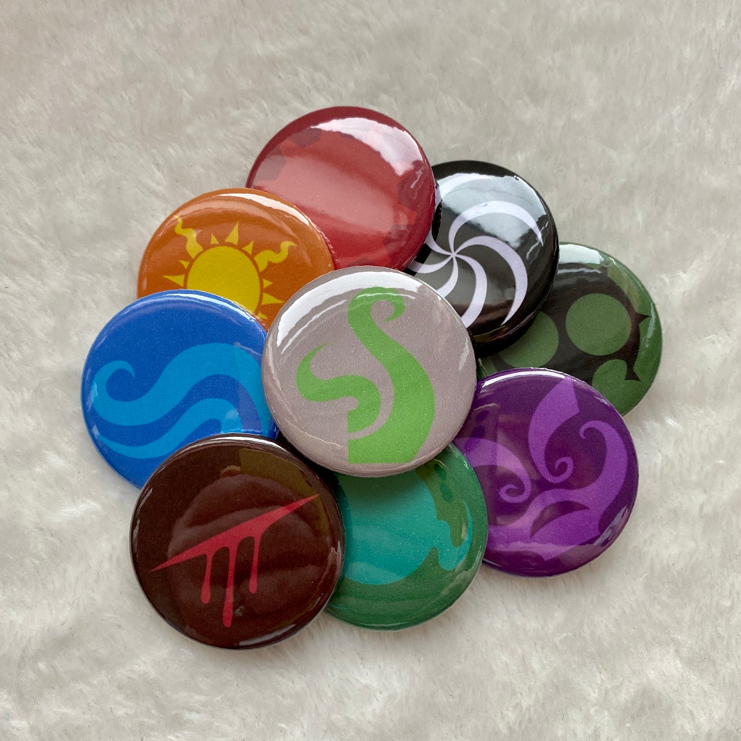 God Tier Aspect Button Badges 38mm