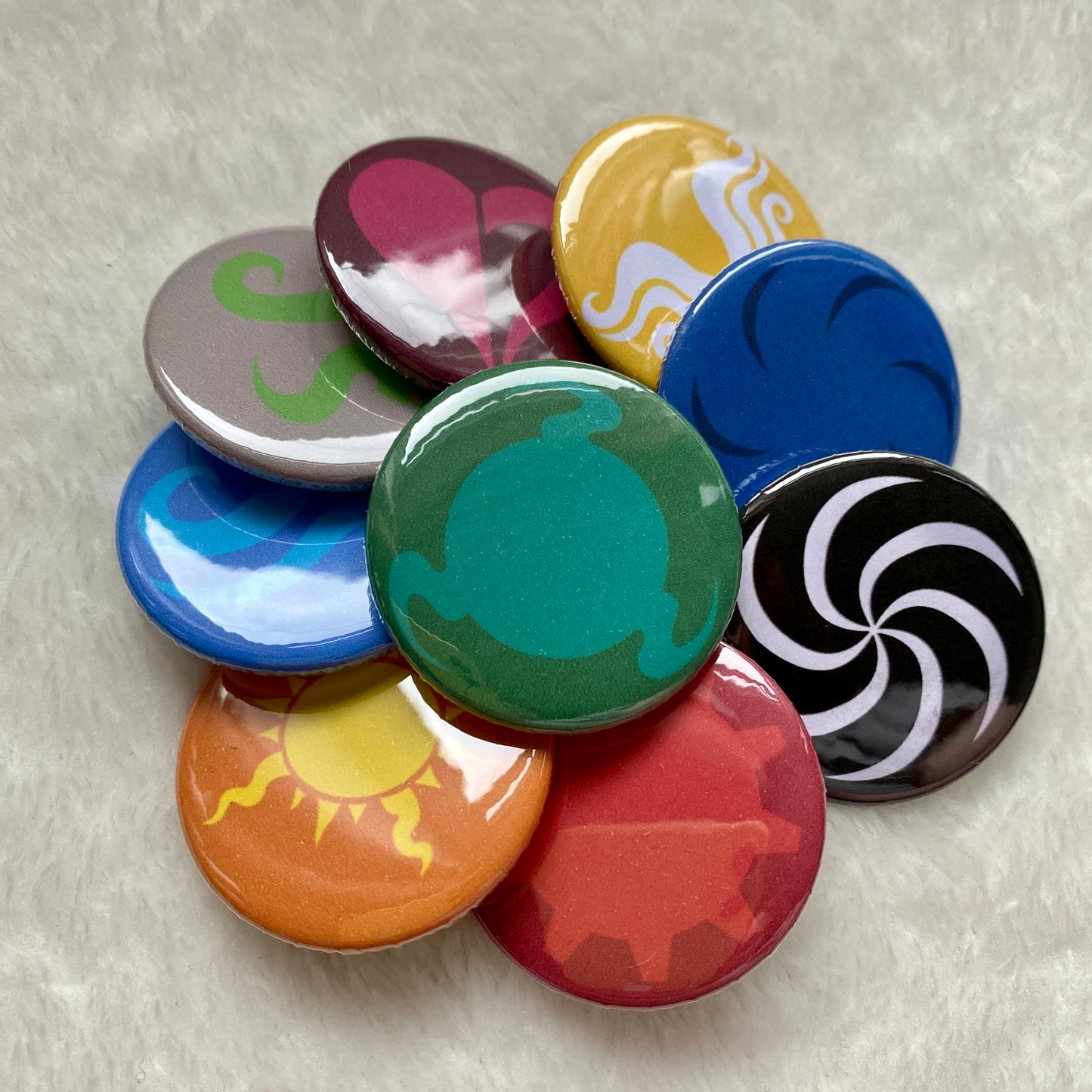 God Tier Aspect Button Badges 38mm