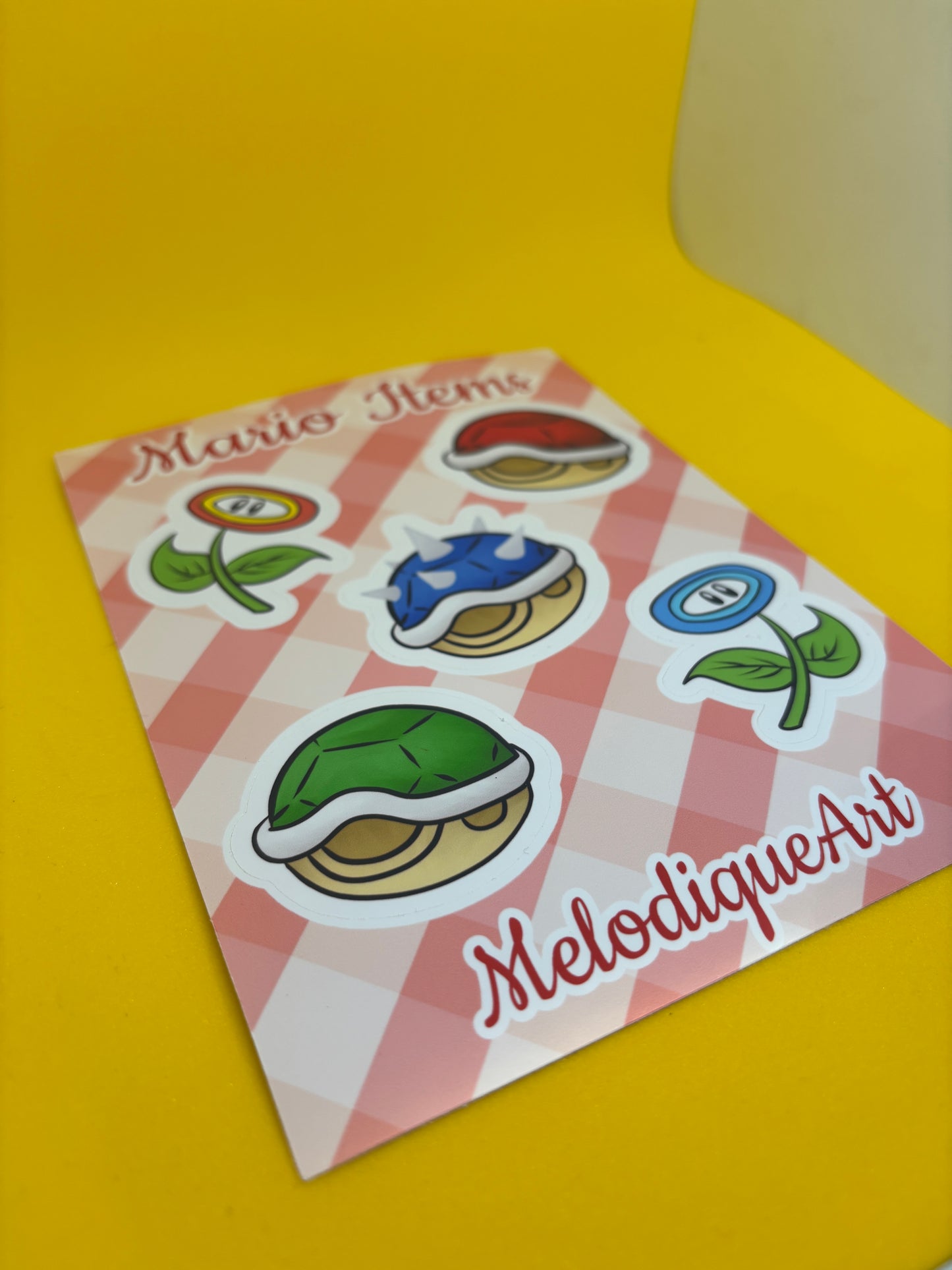 Mario Items Sticker Sheet