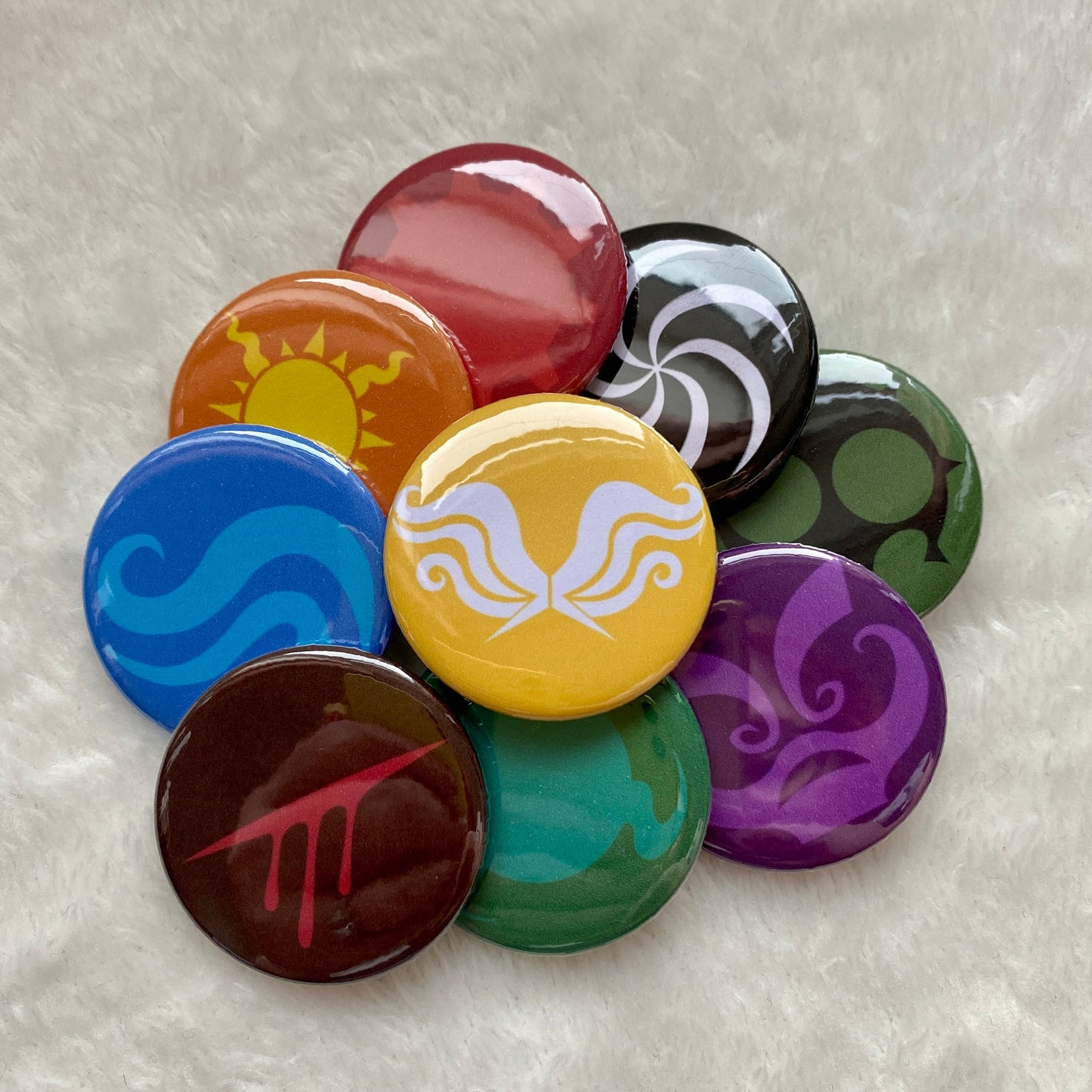 God Tier Aspect Button Badges 38mm