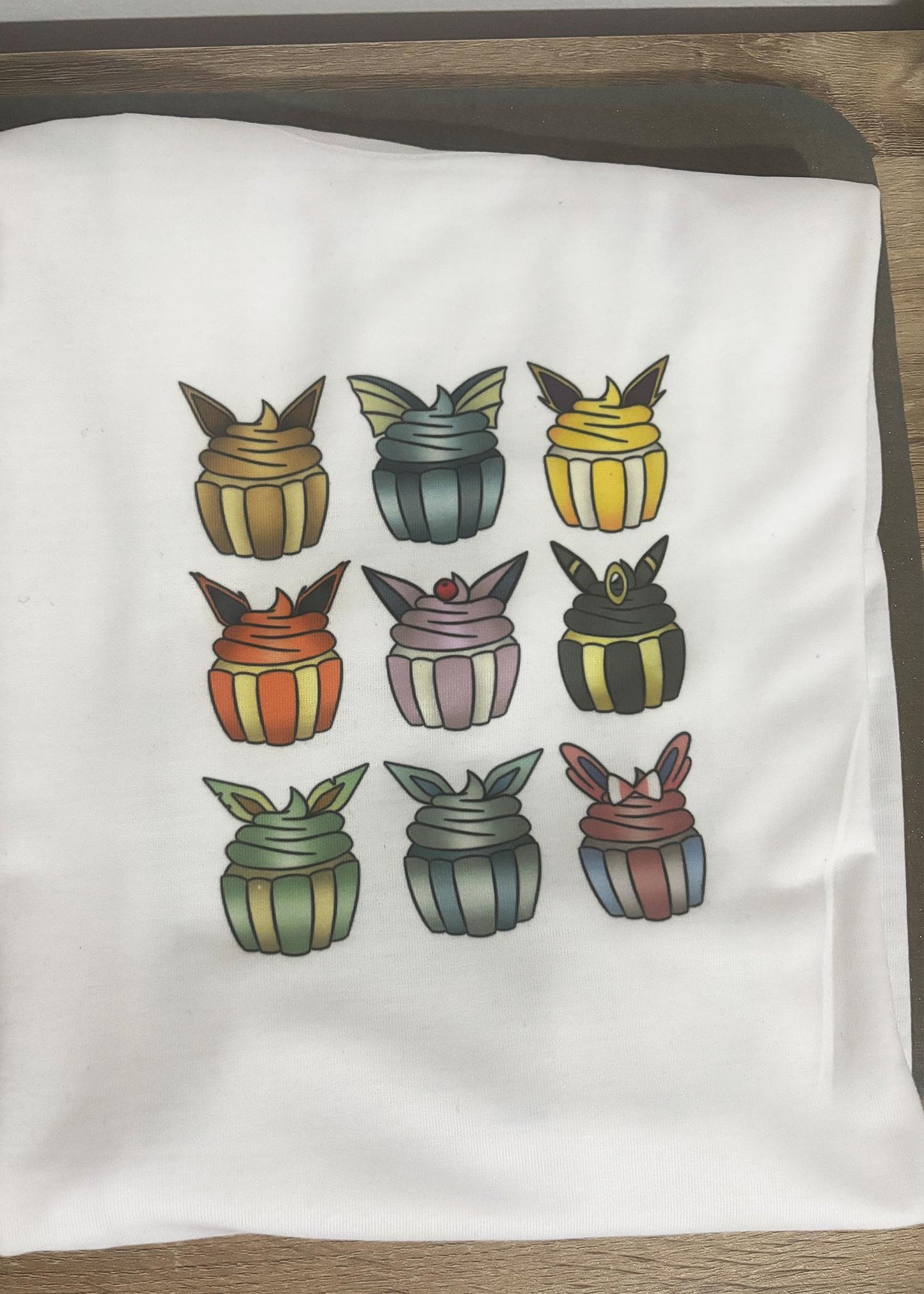 Eeveelution Cupcake Eevee Pokemon Shirt
