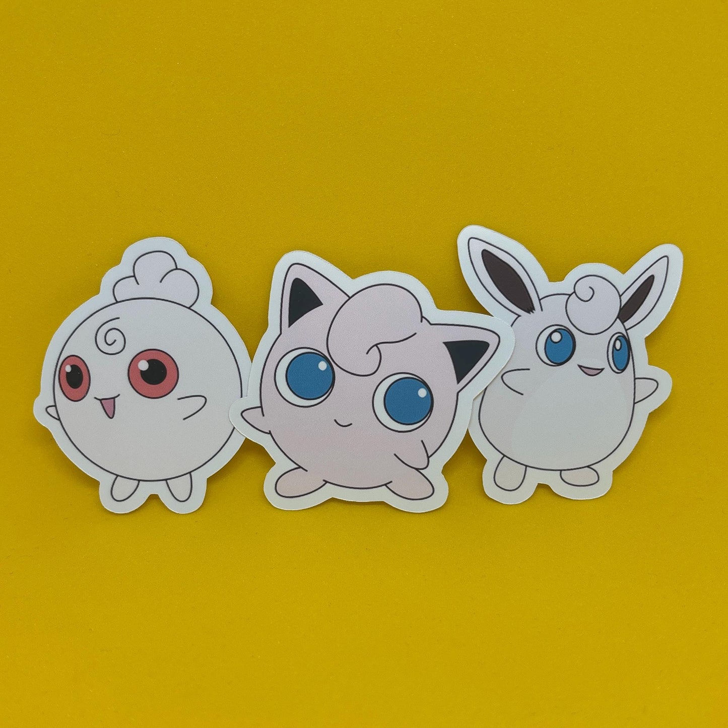 Pokémon Igglybuff Jigglypuff Wigglytuff Stickers