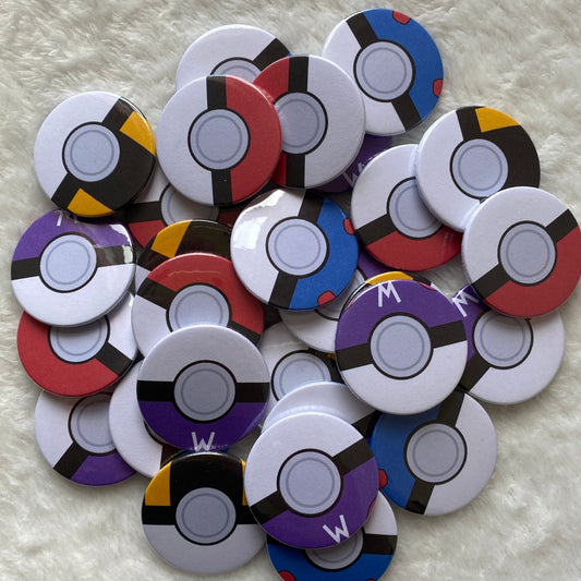Pokeball Badges 38mm