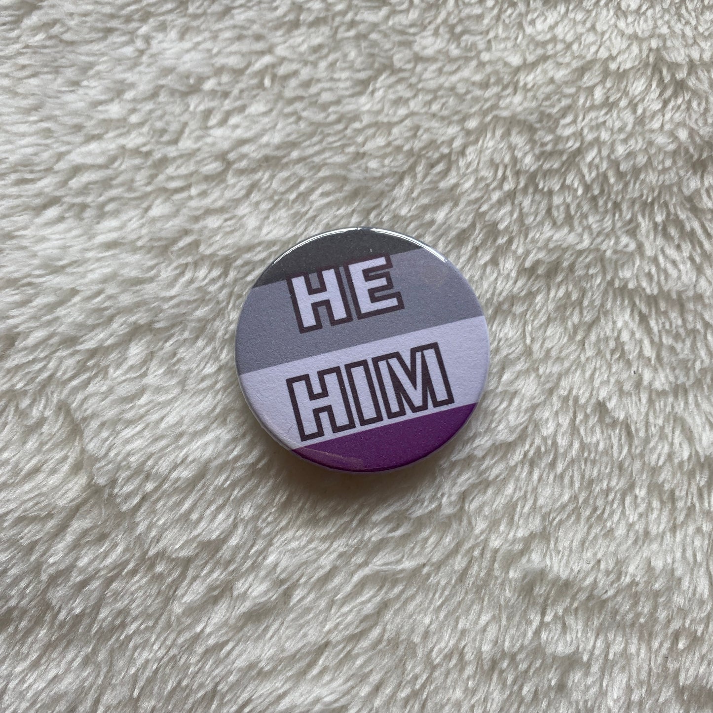 Asexual Pride Pronoun Badges 38mm
