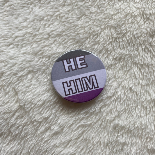 Asexual Pride Pronoun Badges 38mm