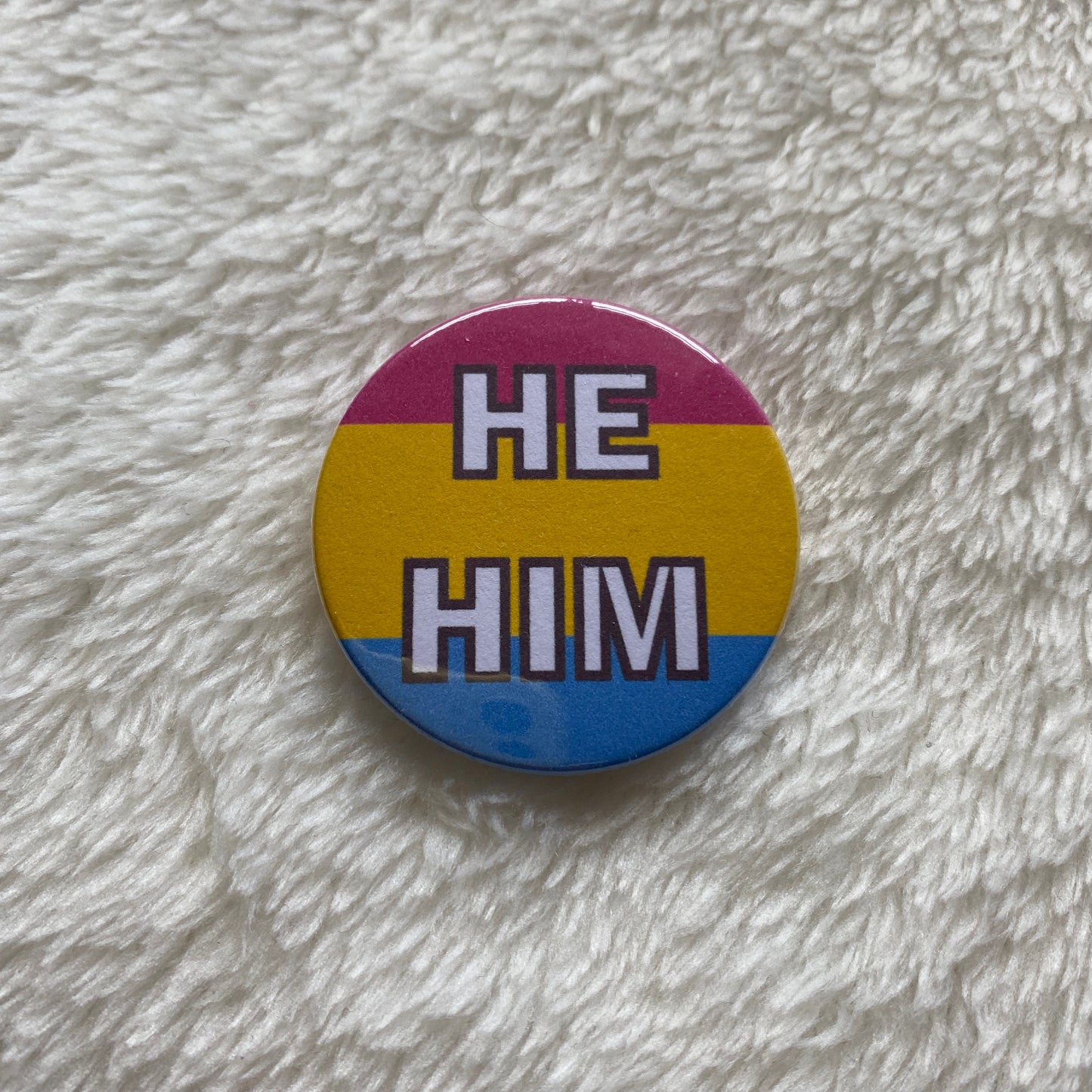 Pansexual Pride Pronoun Badges 38mm
