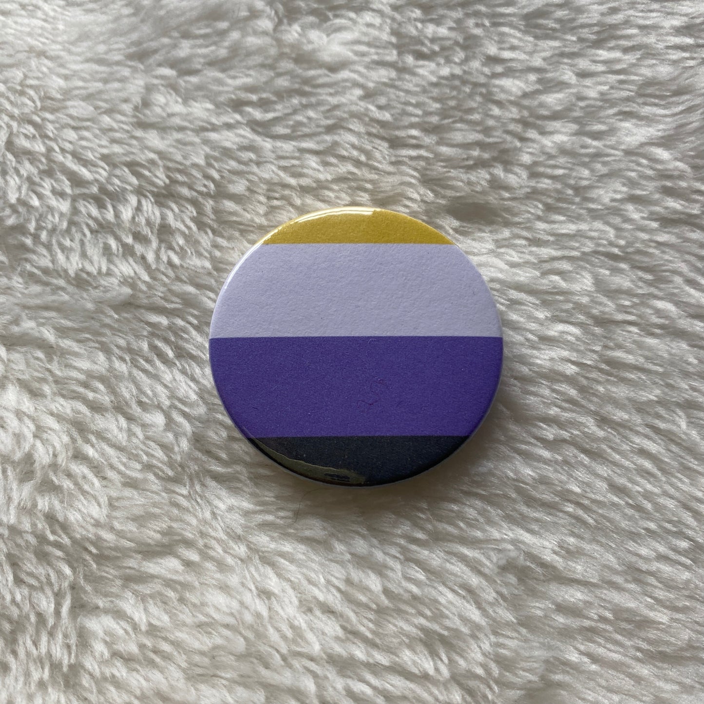 Nonbinary Pride Badge 38mm