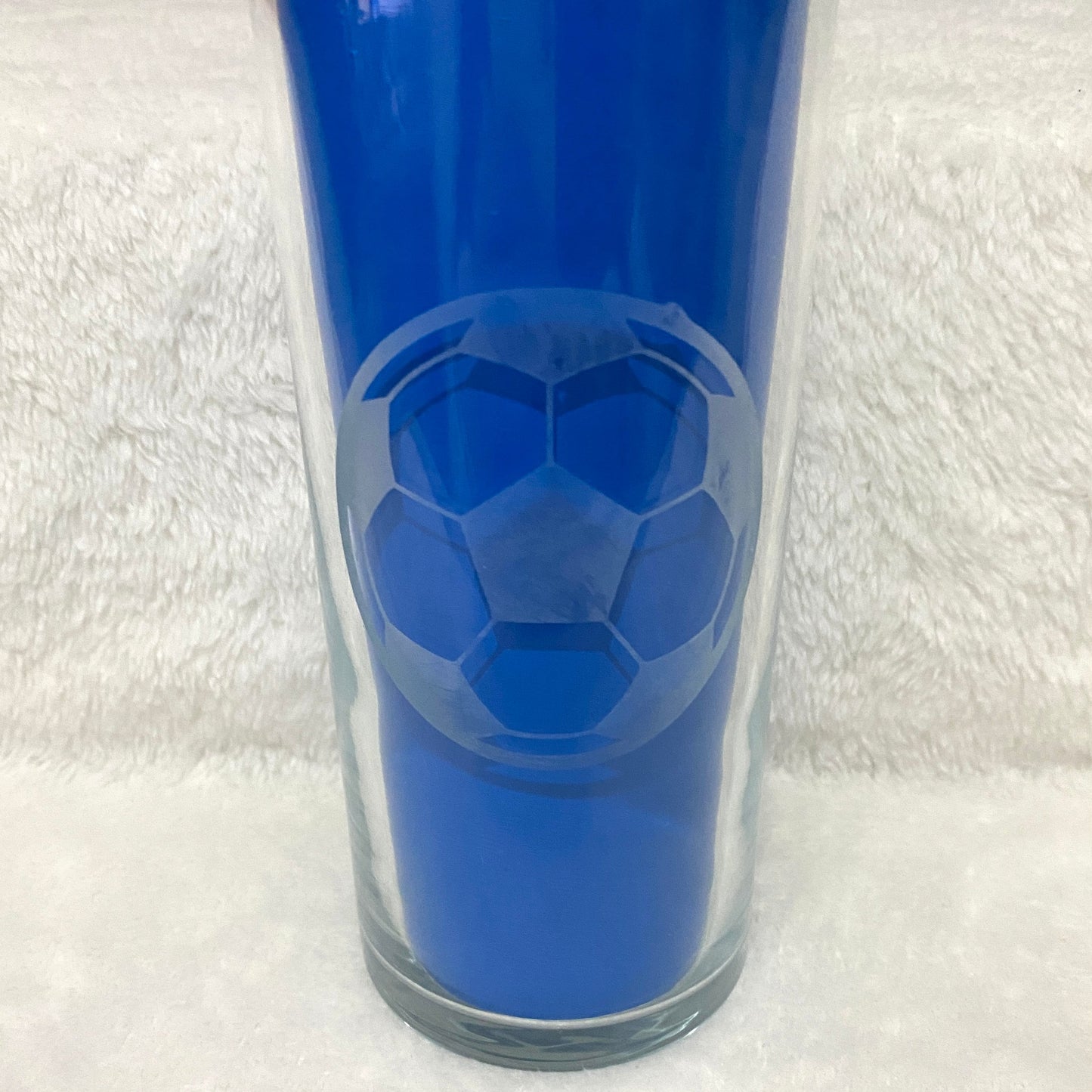 Football Etched Glass