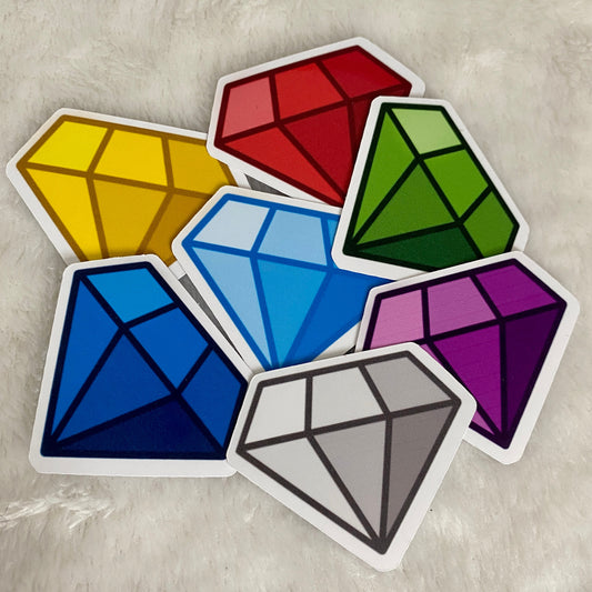 Sonic Chaos Emerald Stickers