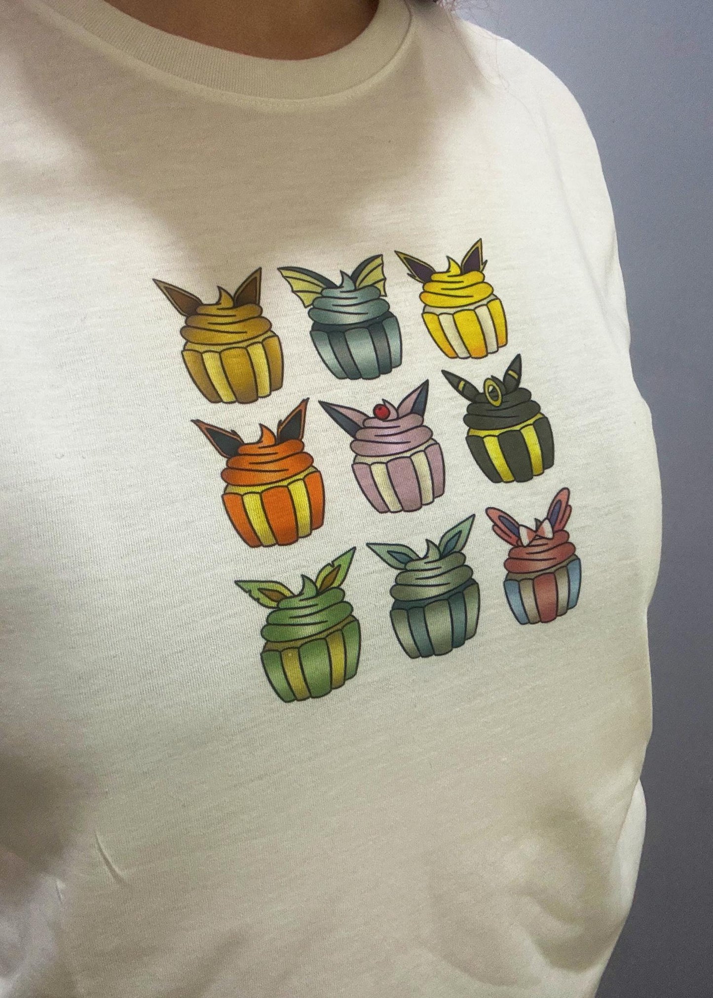 Eeveelution Cupcake Eevee Pokemon Shirt