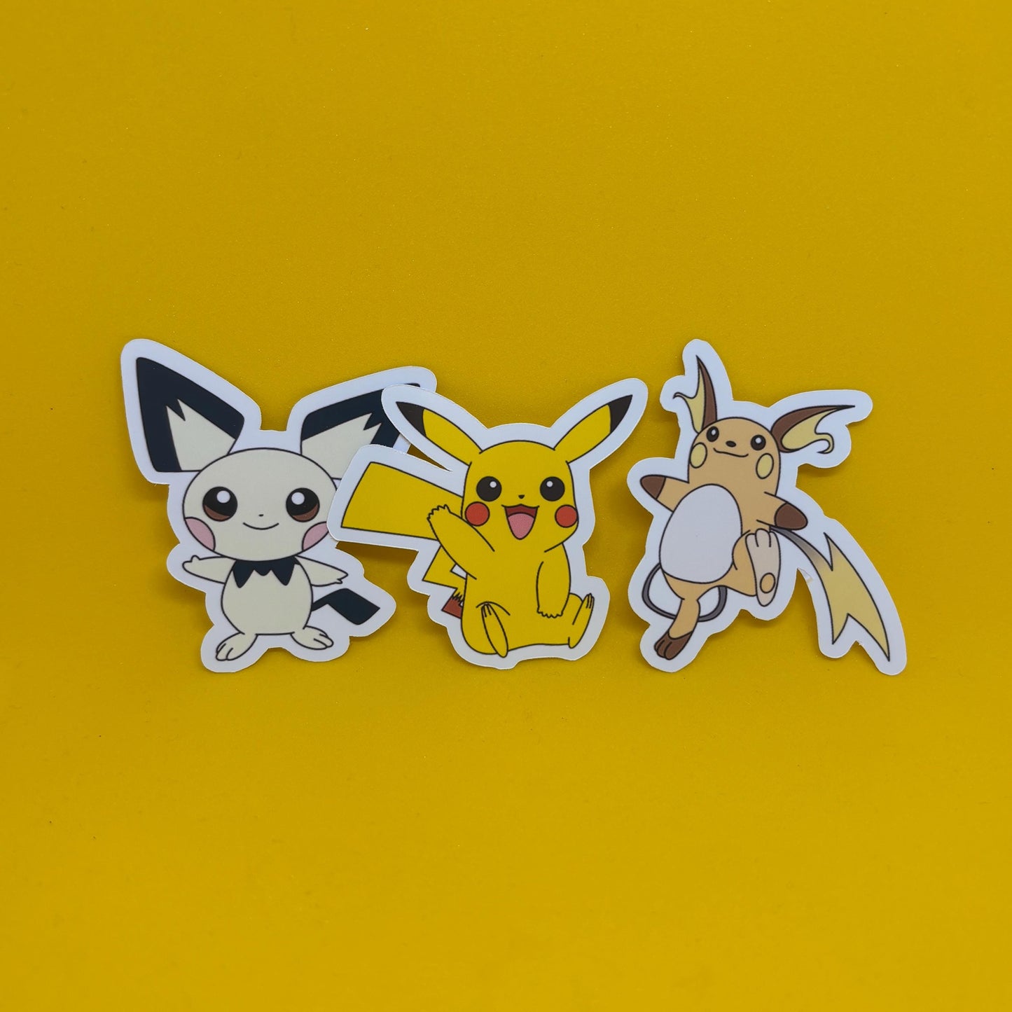 Pokemon Pichu Pikachu Raichu Stickers