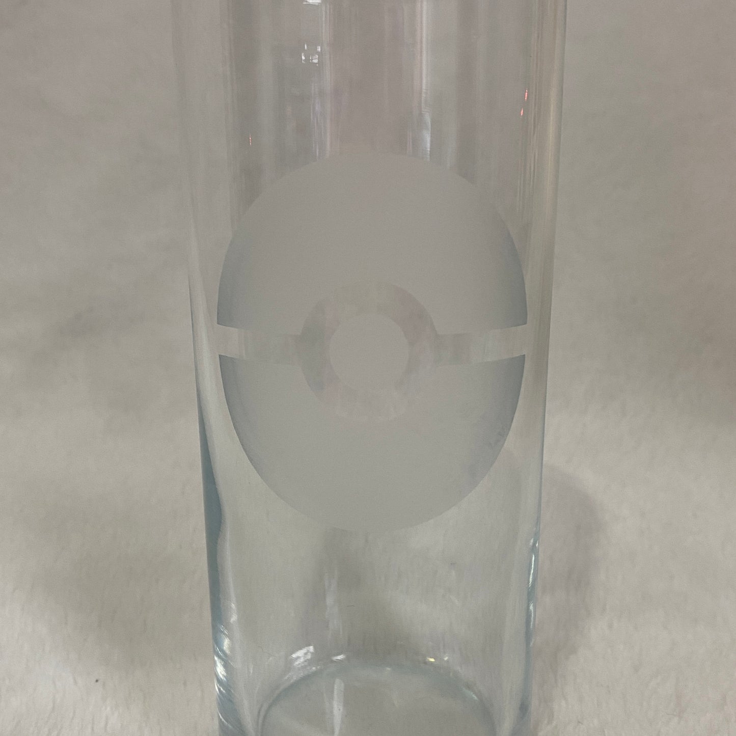 Pokemon Pokeball Etched Glass