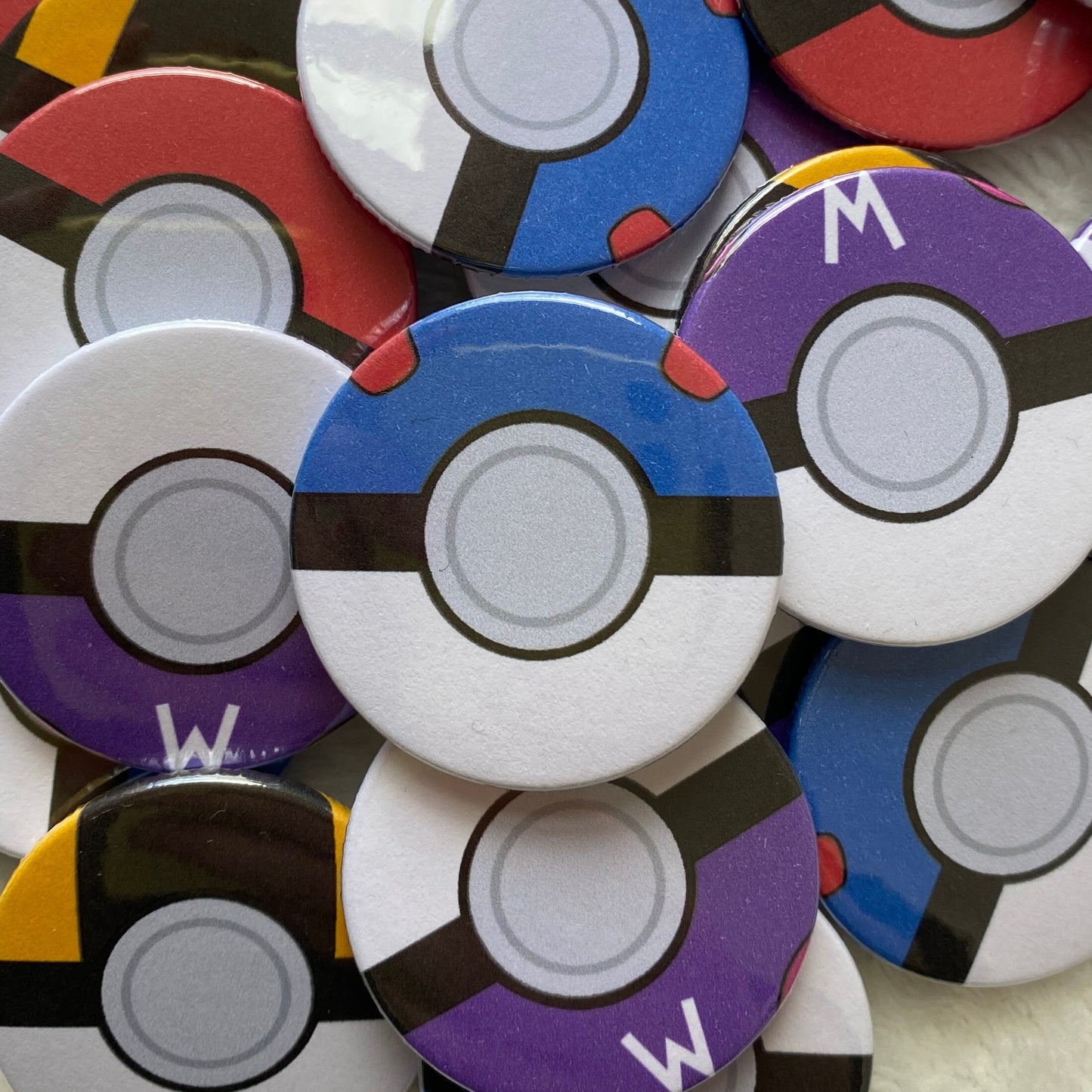 Pokeball Badges 38mm