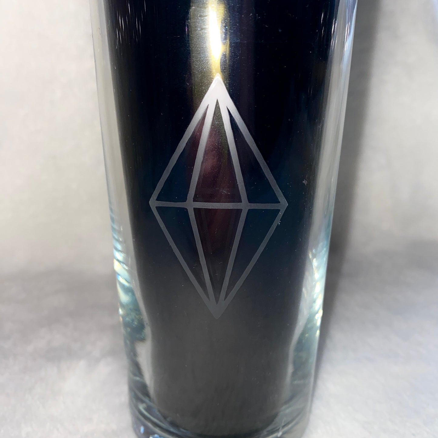 Plumbob The Sims Etched Drinking Glass