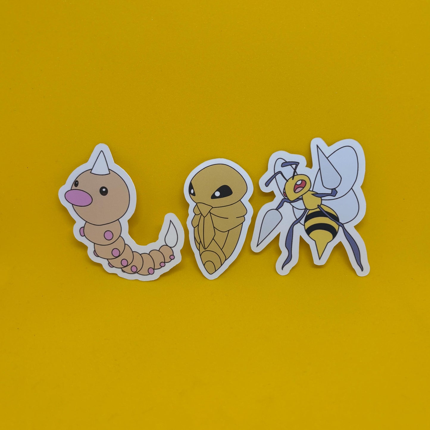 Pokemon Weedle Kakuna Beedrill Stickers