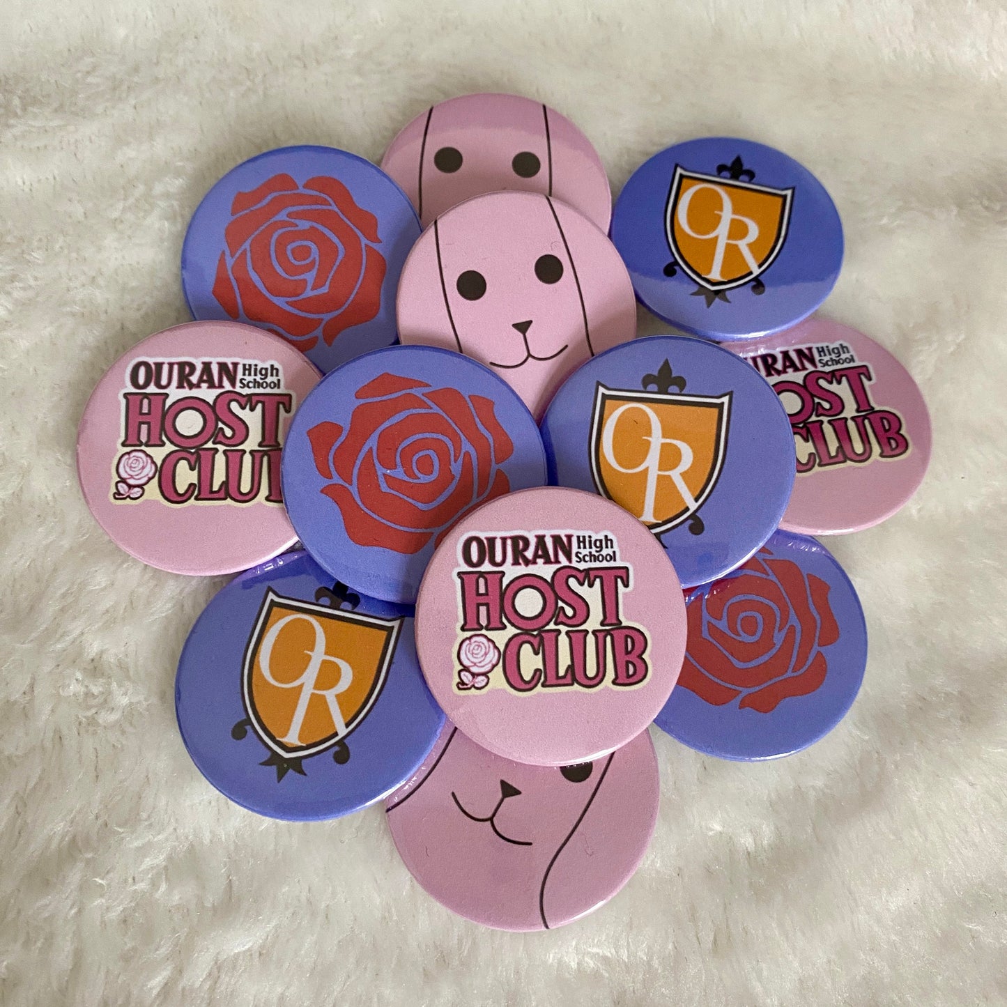 Ouran High School Host Club Badges 38mm