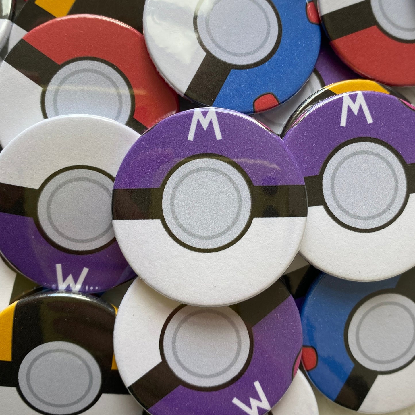 Pokeball Badges 38mm