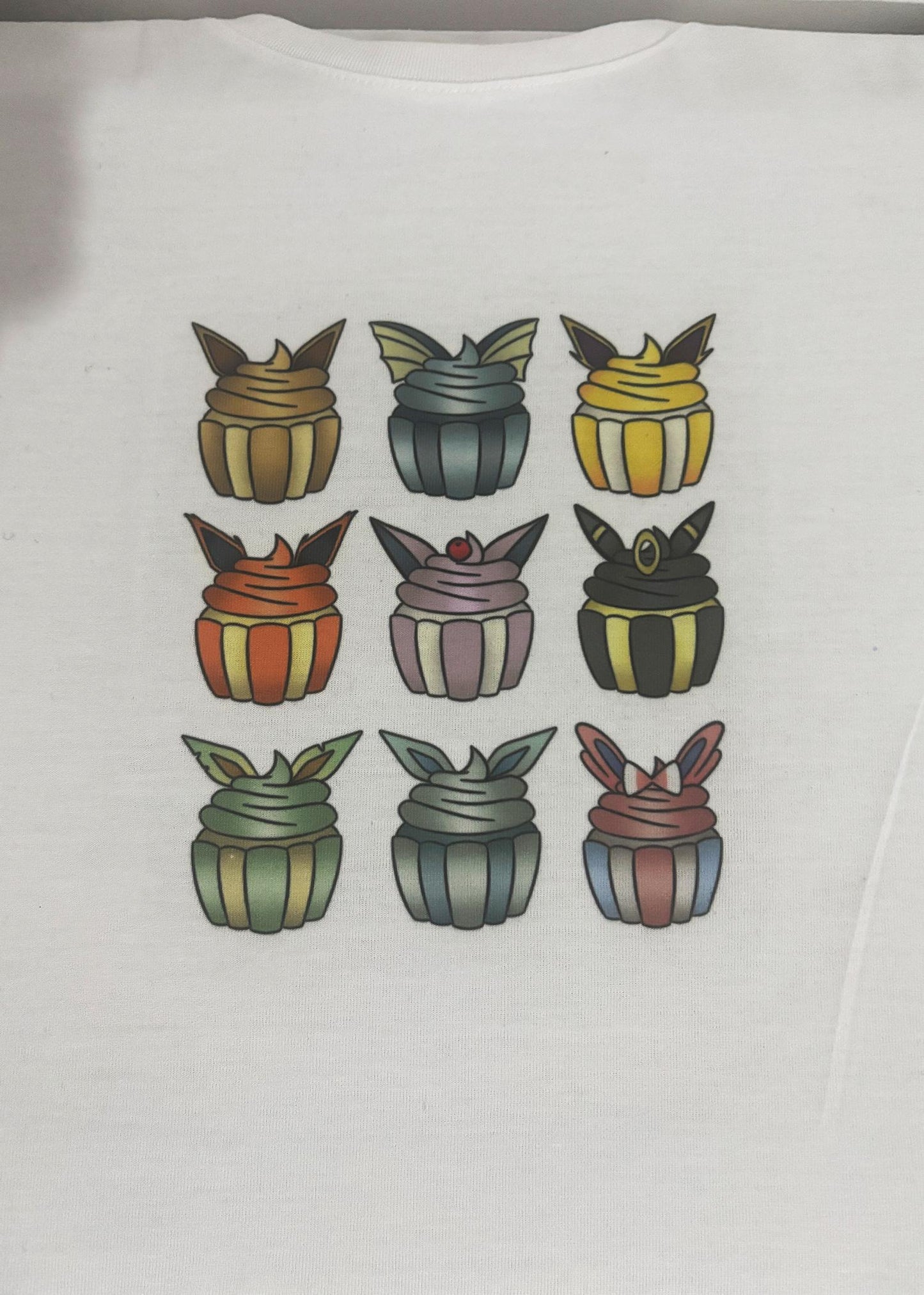 Eeveelution Cupcake Eevee Pokemon Shirt