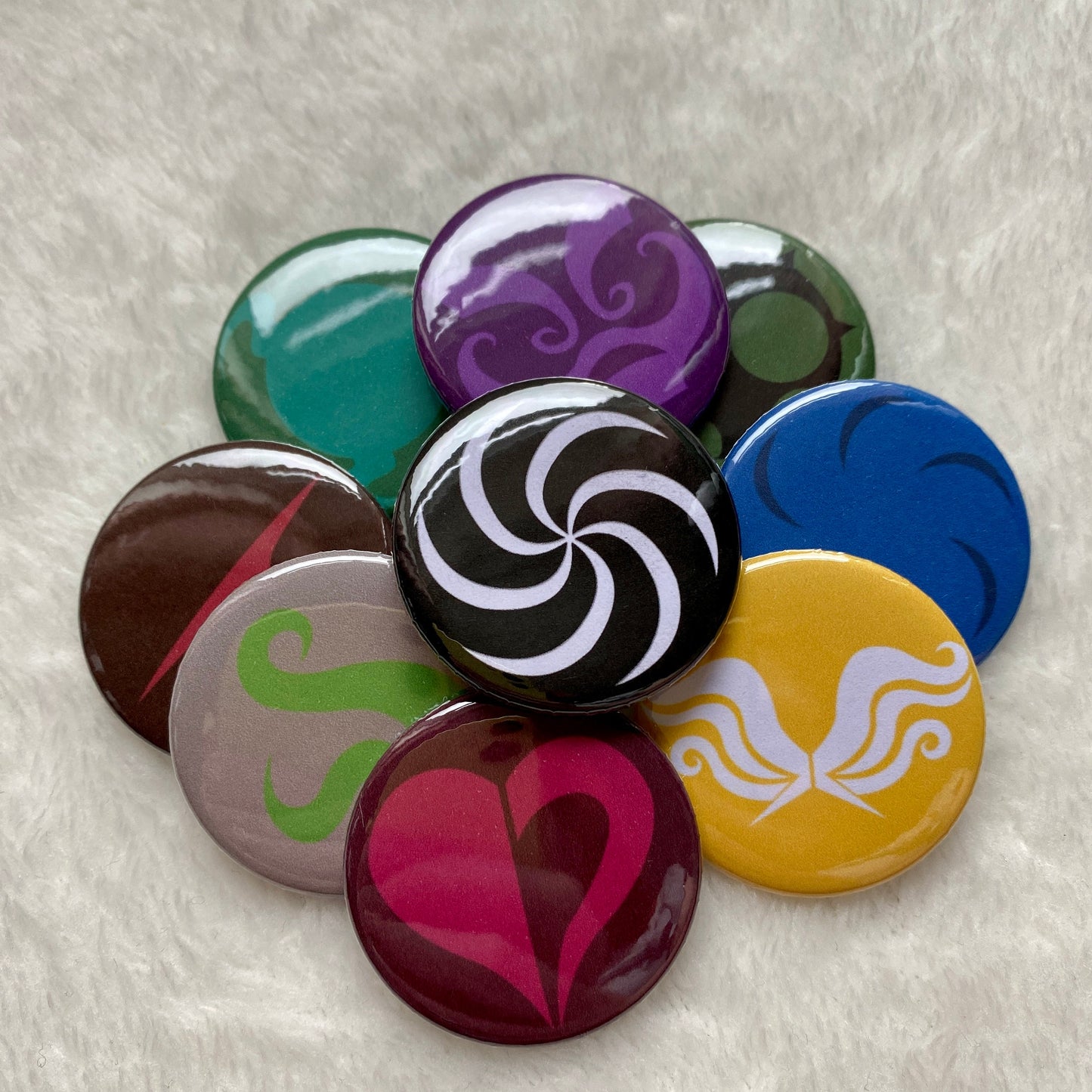 God Tier Aspect Button Badges 38mm